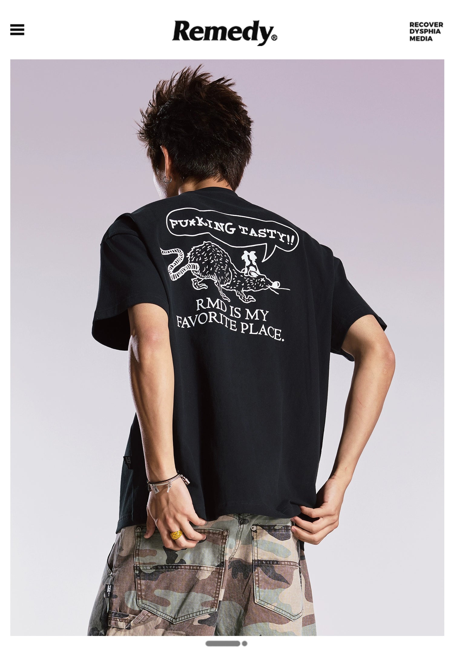 Remedy Guochao Casual Loose Tee