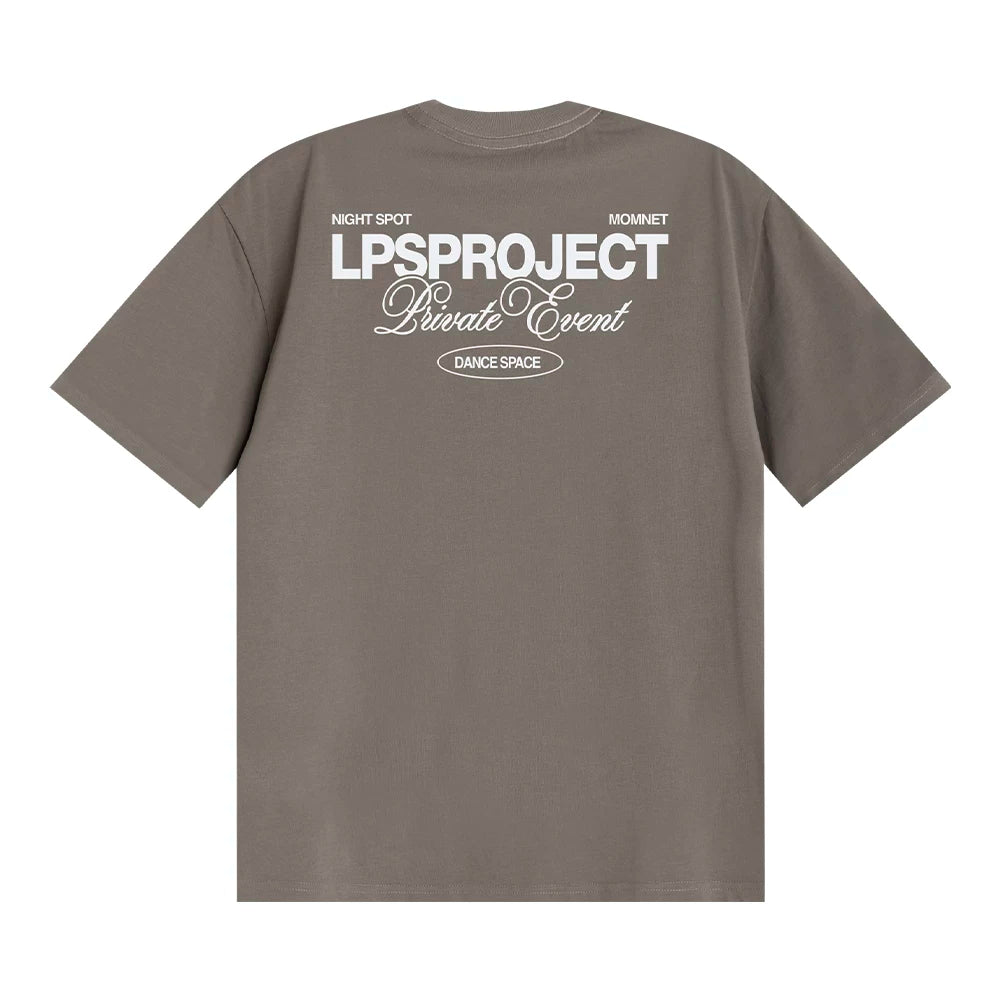 Big Printed Letters on The Back of Loopsoon Versatile Tee