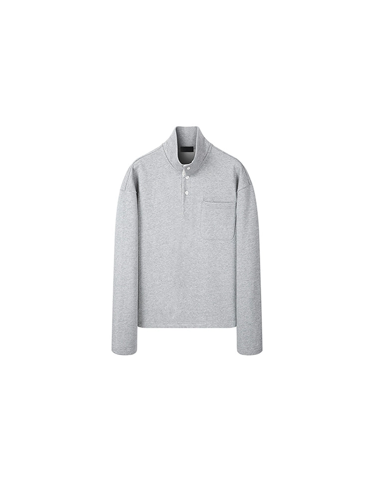 PLUS NO LOGO Button Pocket Sweater