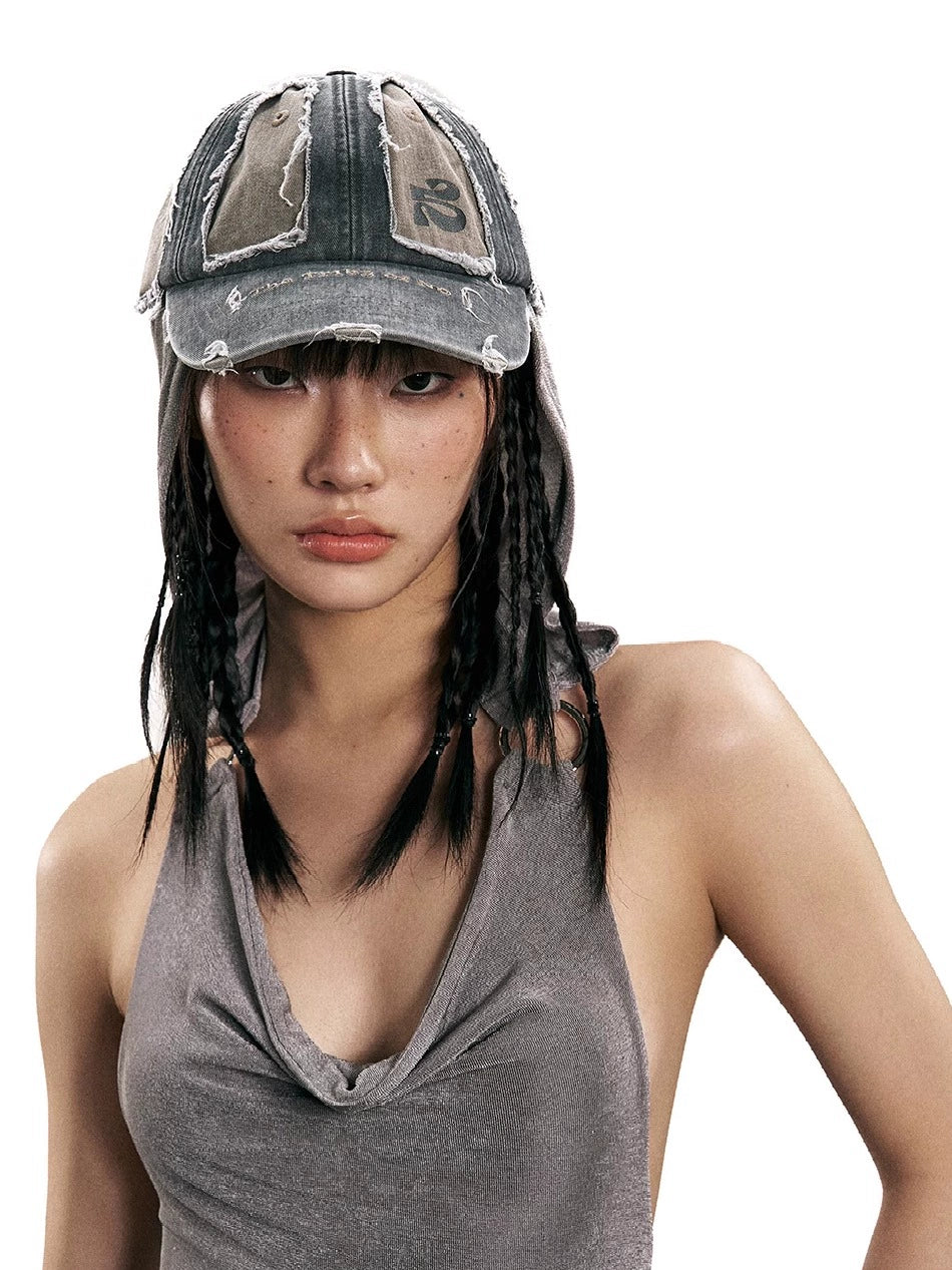 SANB Contrast Color Wash Damage Grind Heavy Industry Cap