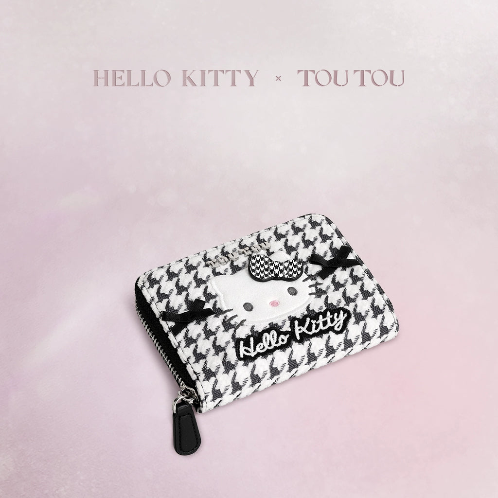 TOUTOU Sanrio Hello Kitty Grid Storage Card Bag
