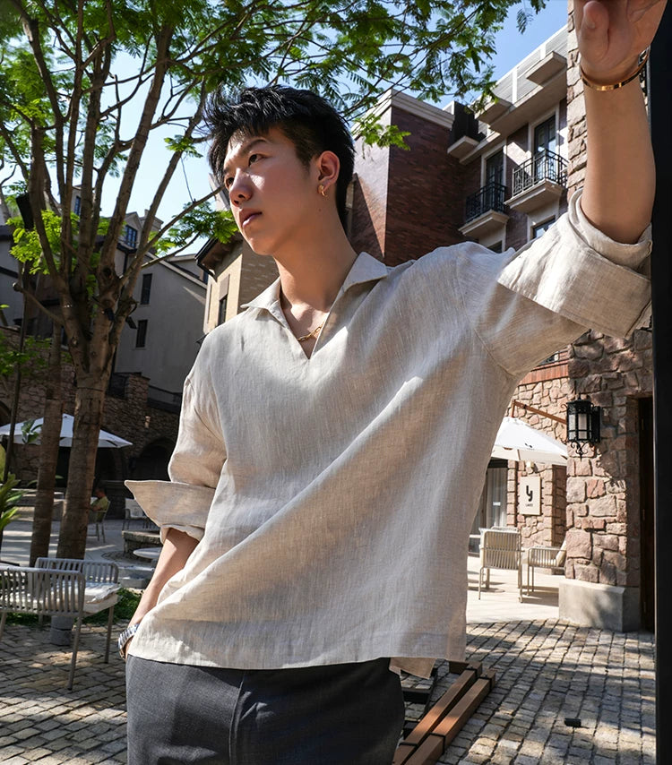 SEE ALSO V-neck High-end Casual Shirt