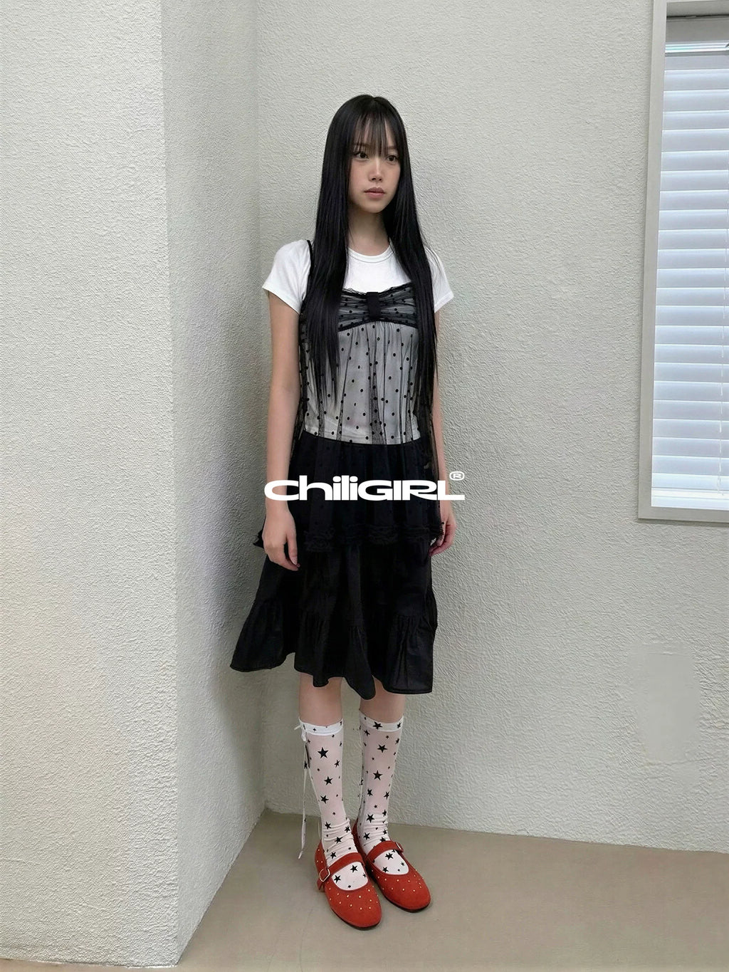 CHILIGIRL Rivet Shallow Suede Shoes