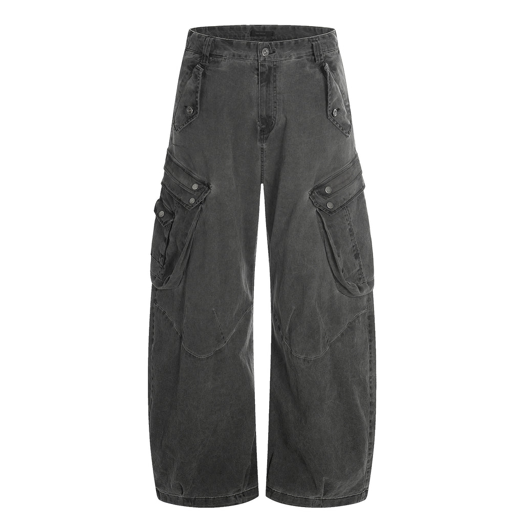 11KN Retro Loose Casual Wide-leg Scimitar Trousers