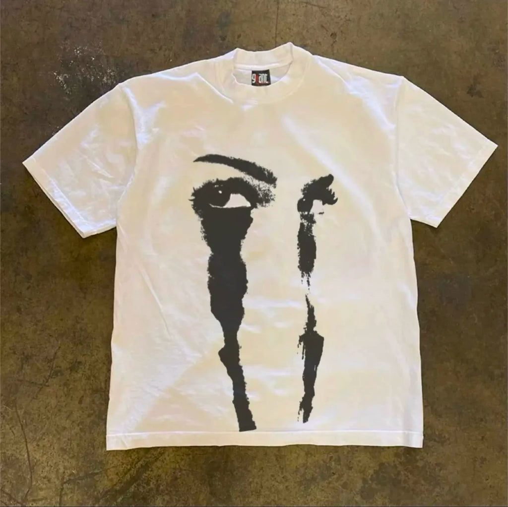 UPUPXIA Loose Casual Niche Tee