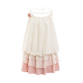 SunsetPark Drawstring Gradual Change Suspender Dress