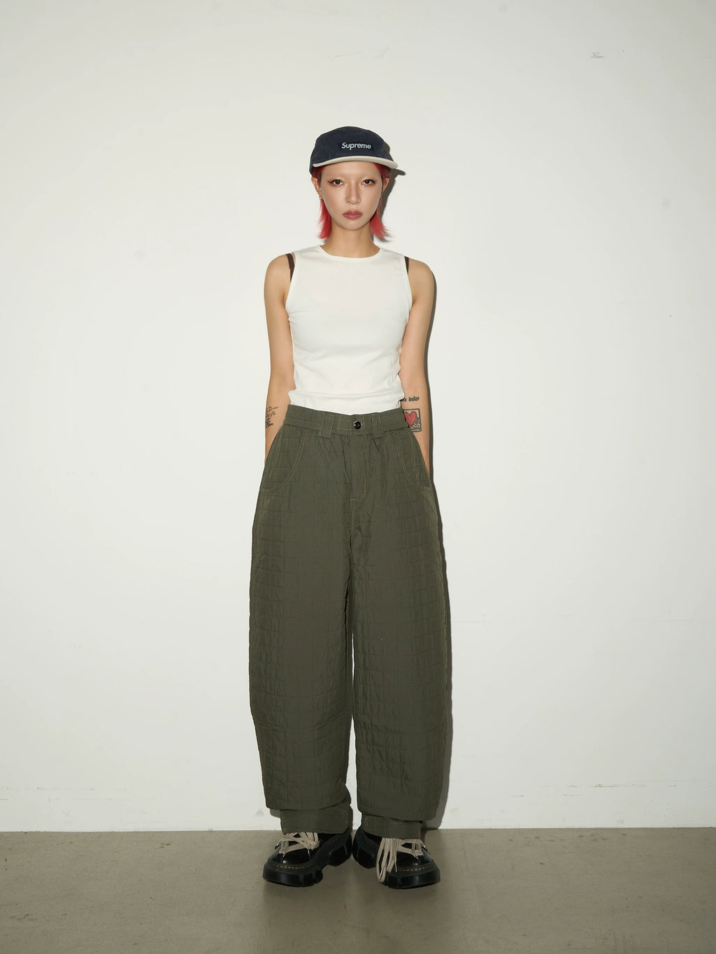 MICHINNYON Scimitar Loose Wide-leg Trousers