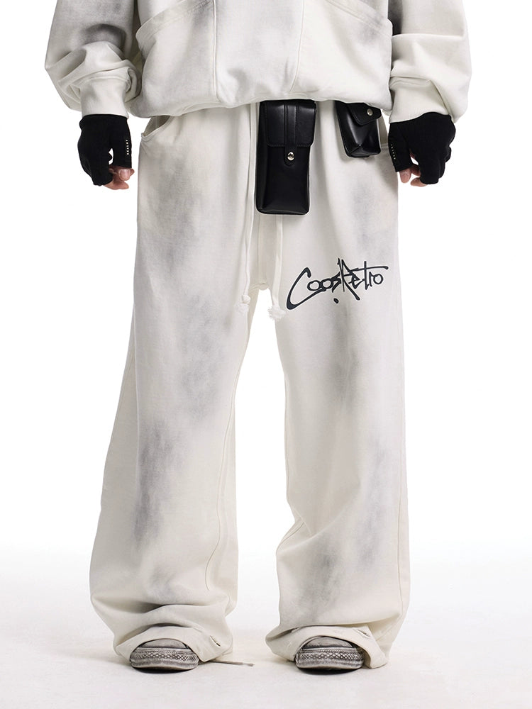 CoosRetro Washed, Distressed, Statement and Versatile Sweatpants