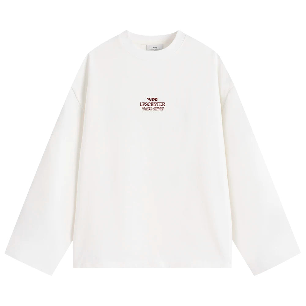 Loopsoon Alphabet Print Long Sleeve T-Shirt