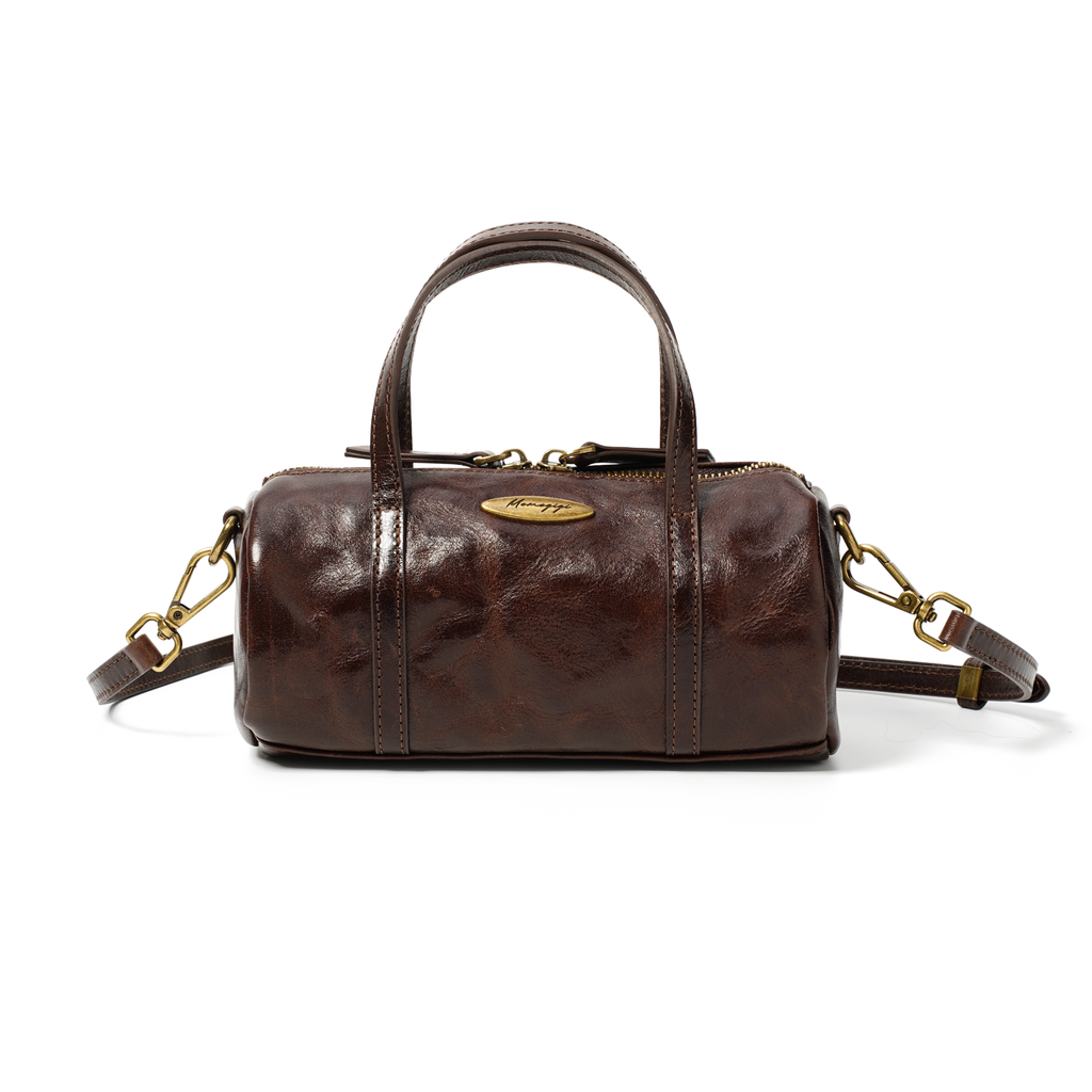 Momogigi Vintage Grip Cowhide Crossbody Bag