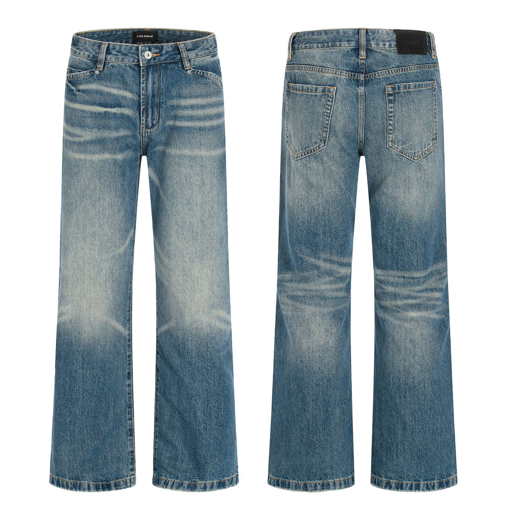 11KN Gradual Change Loose Versatile Straight Jeans