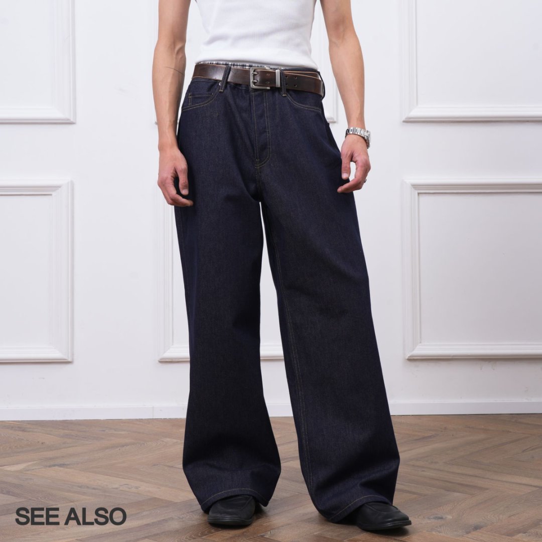 SEE ALSO "AC 1981M original cow!" Old money retro straight pulp color casual versatile trousers 4330