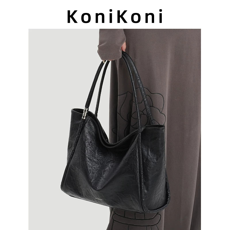 KoniKoni Leather Niche Shoulder Bag