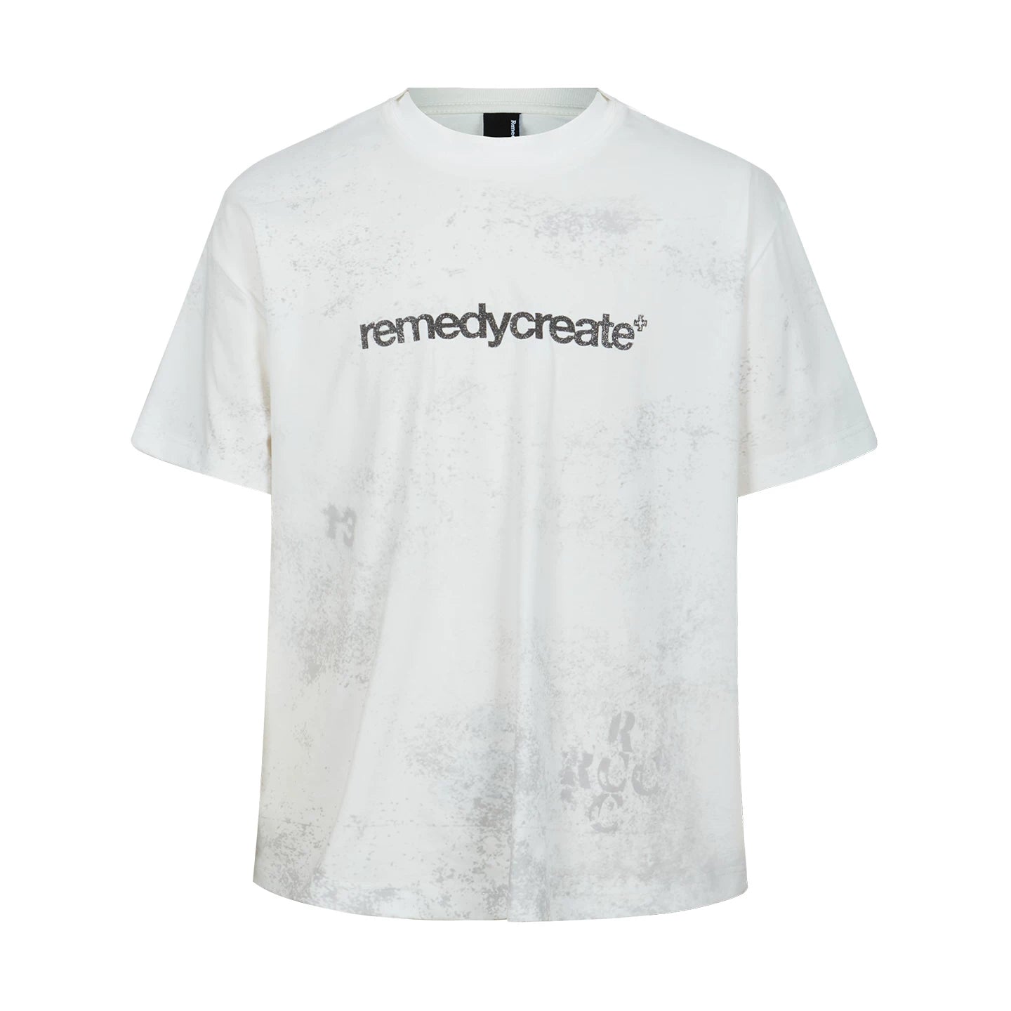 Remedy Vintage Letter Print Loose Crew Neck Tee