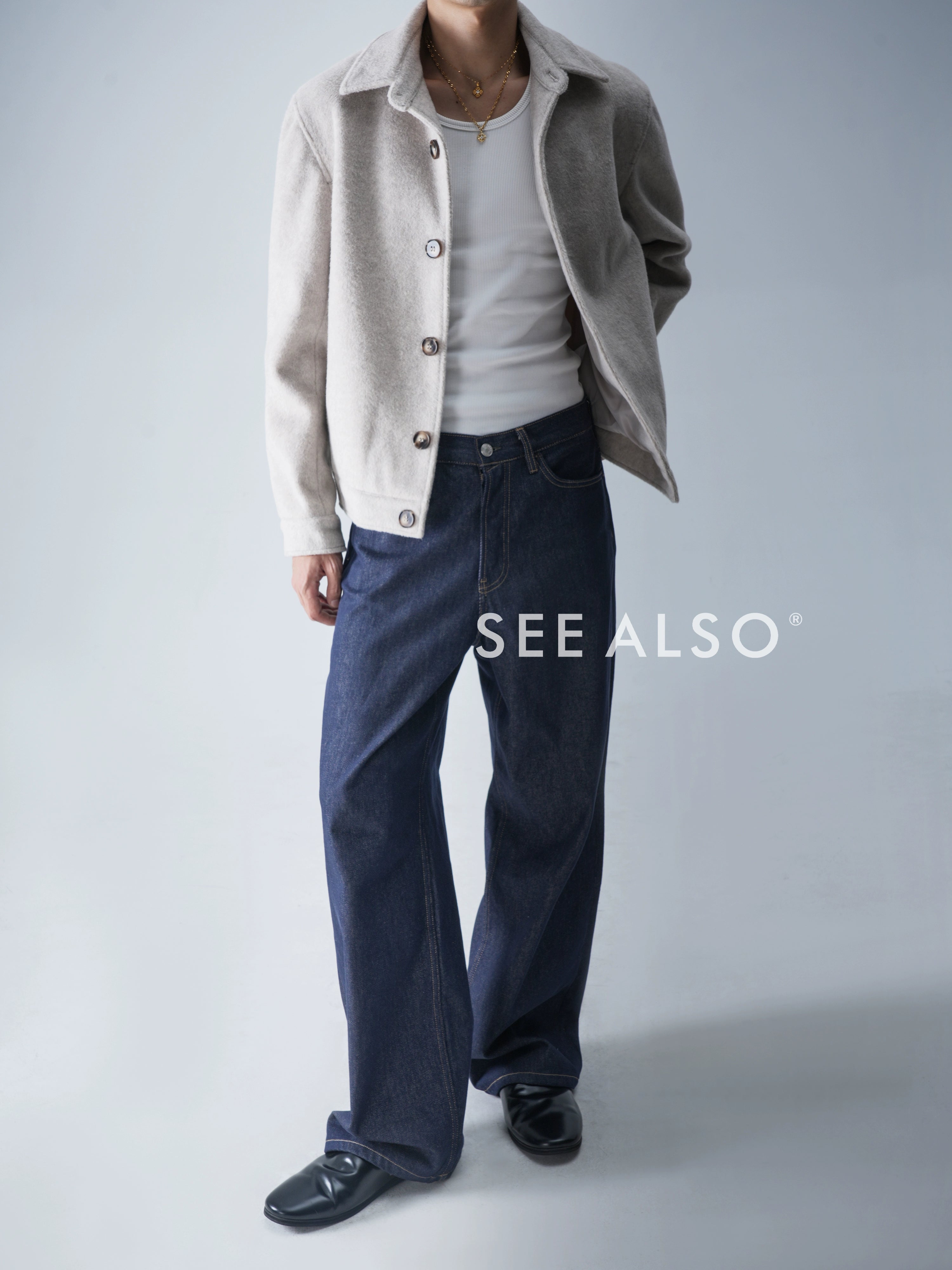 SEE ALSO Slack Silhouette Warm Woolen Jacket