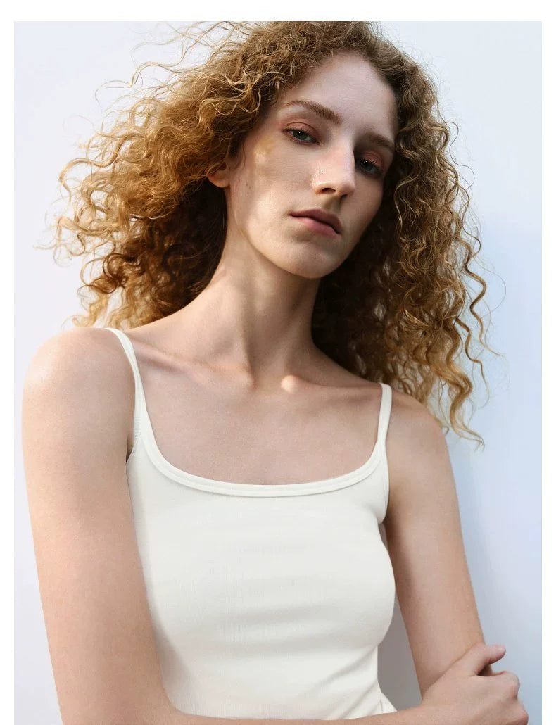 URBAN REVIVO Casual Slim Fit Versatile Crew Neck Sling Vest