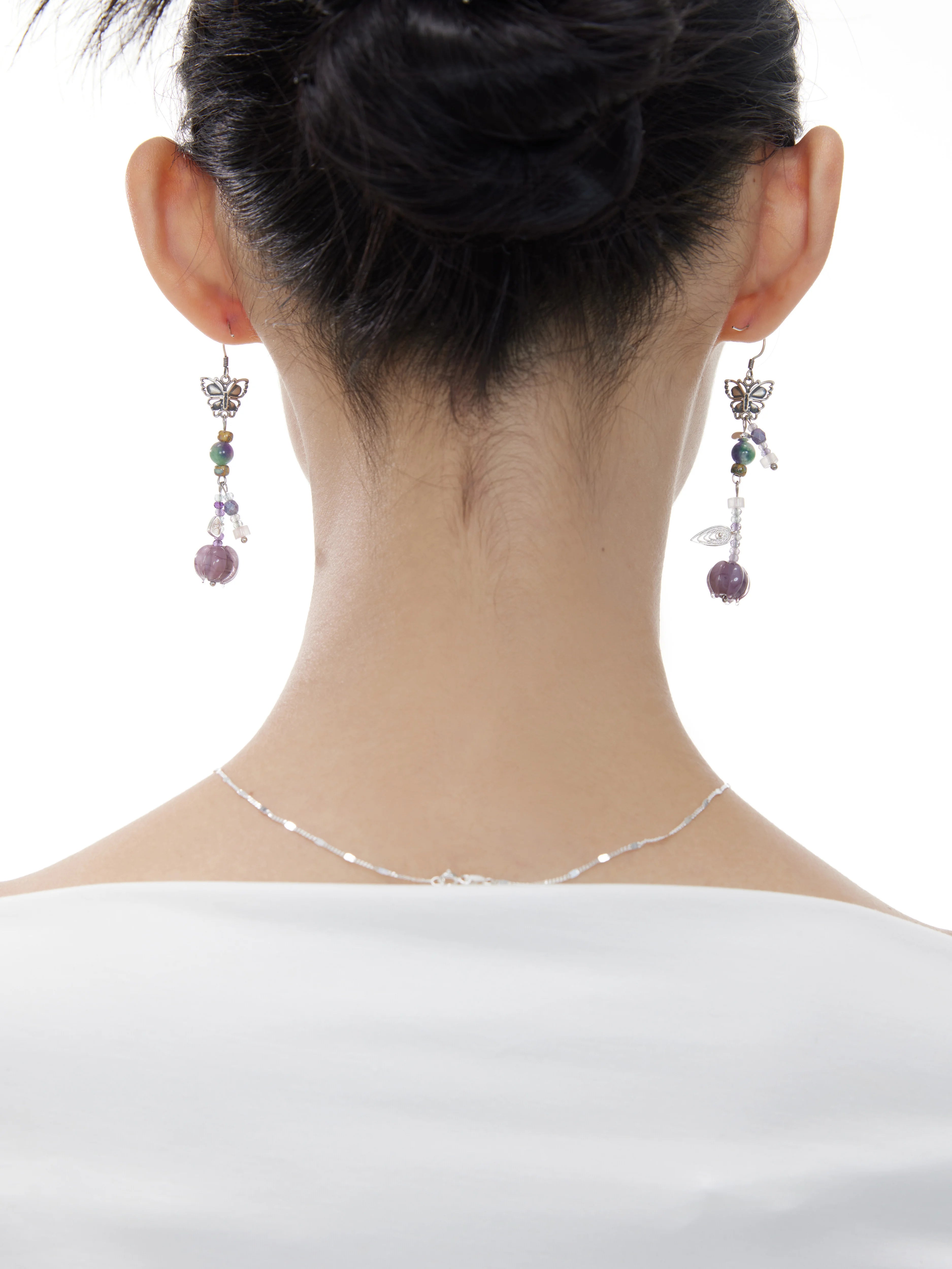 NO SOLUTION Niche Butterfly Earrings
