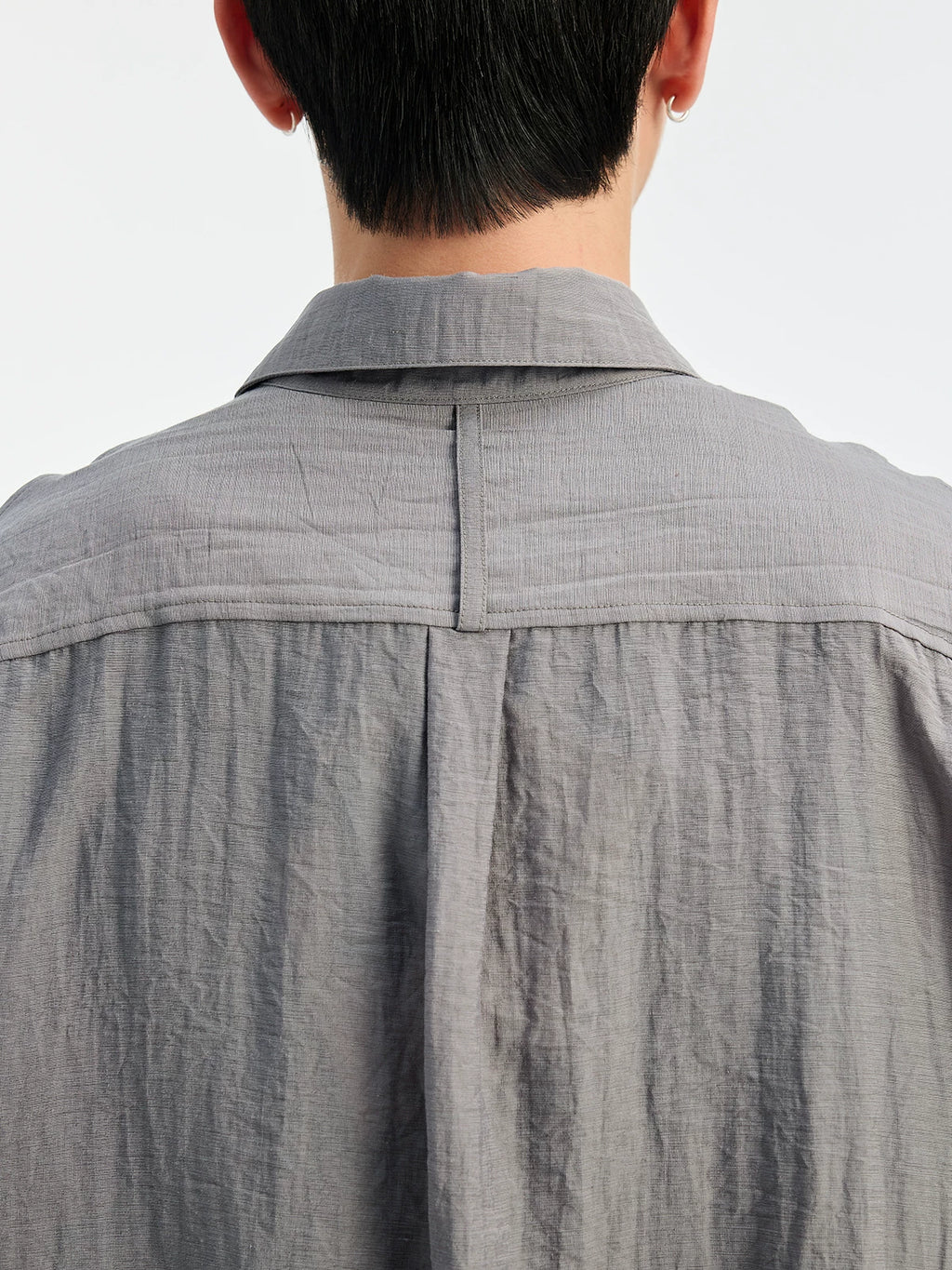 BUTTBILL Vintage Loose Lapel I-pleated Shirt