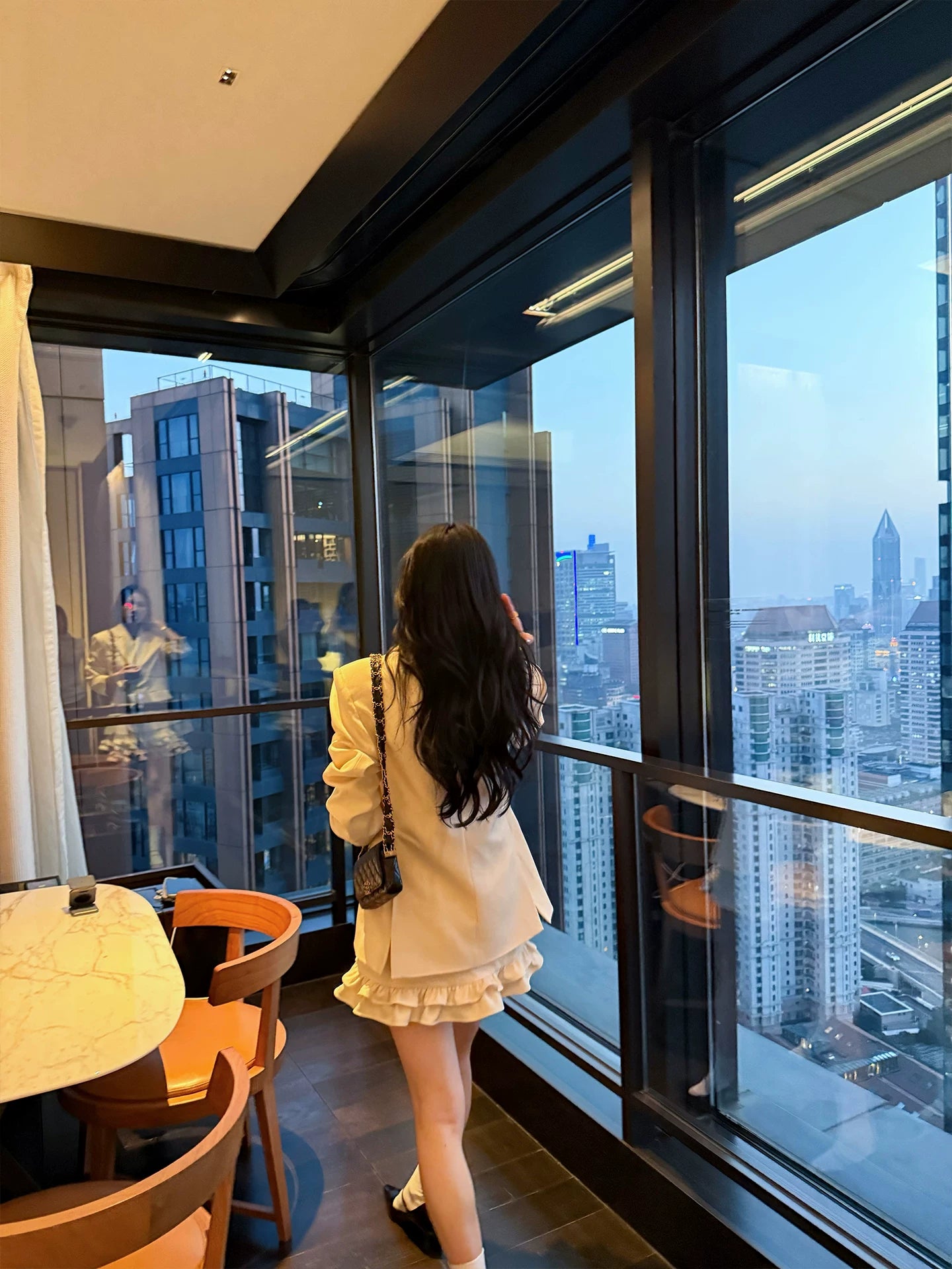 YOUNG KYLIN Temperament Blazer Short Skirt Suit