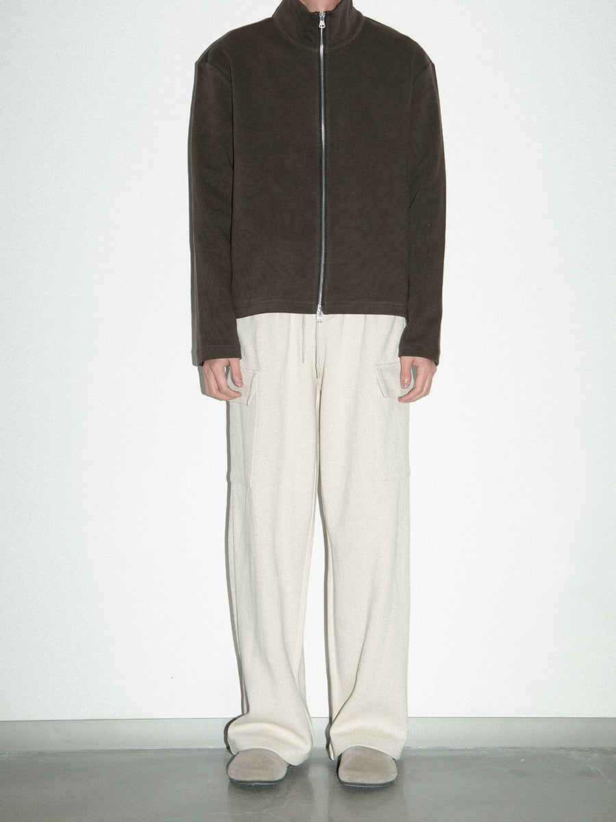 PLUS NO LOGO Casual Jacquard Striped Sweater Jacket