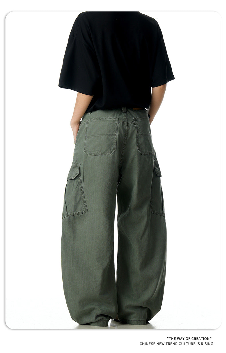 11KN Retro Slim Loose Versatile Scimitar Pants