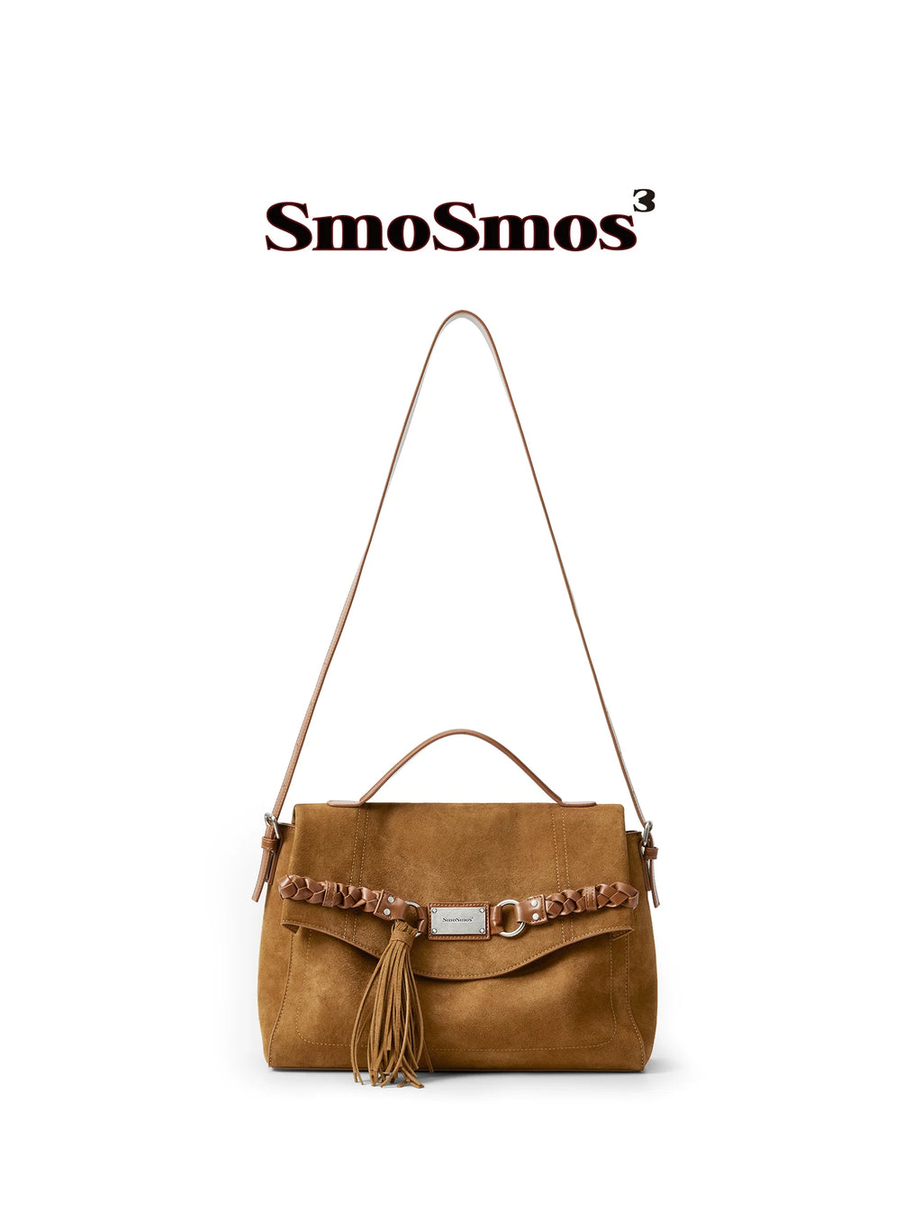 SmoSmos Retro Fringed Woven Shoulder Messenger Bag