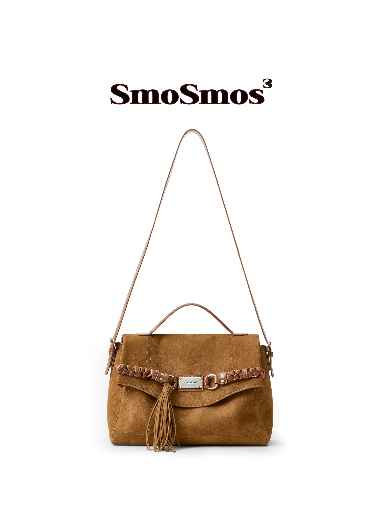 SmoSmos Retro Fringed Woven Shoulder Messenger Bag