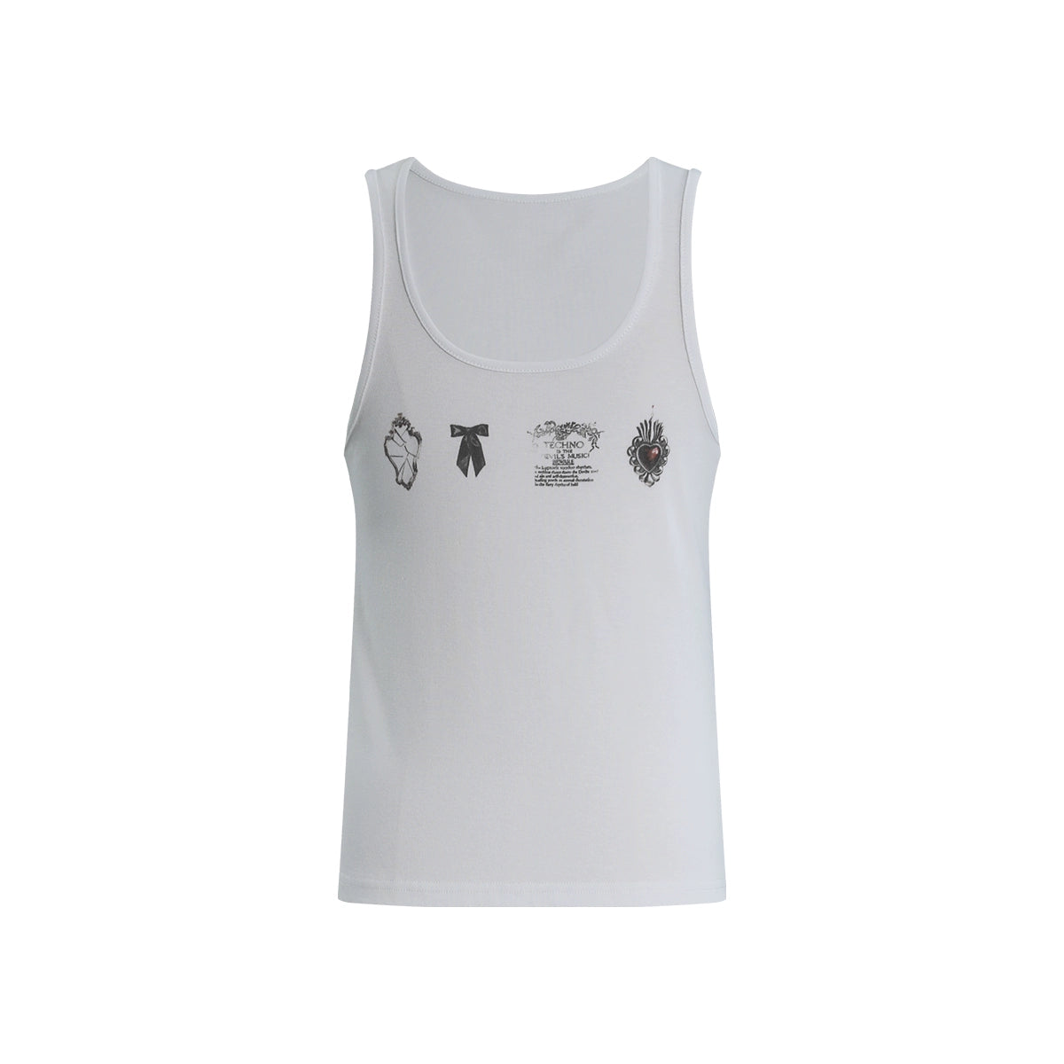 FUNKYFUN Pendant Element Print Vest
