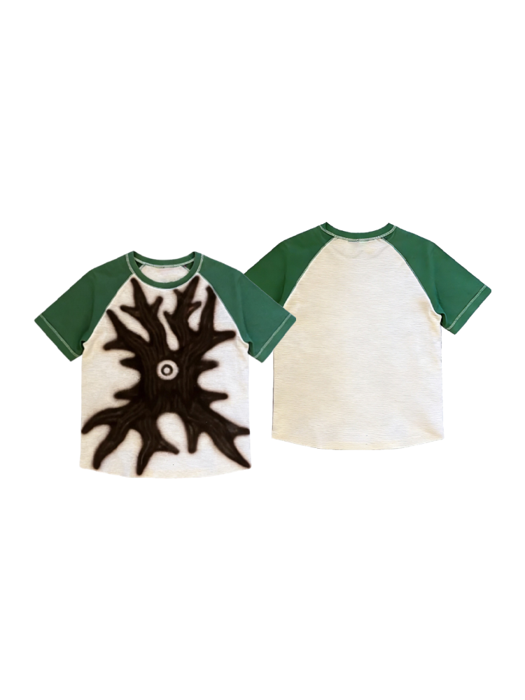 KONOOT Contrast Color Casual Loose Tee