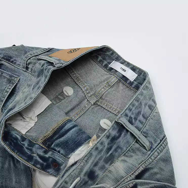 11KN Old Straight Thin Jeans