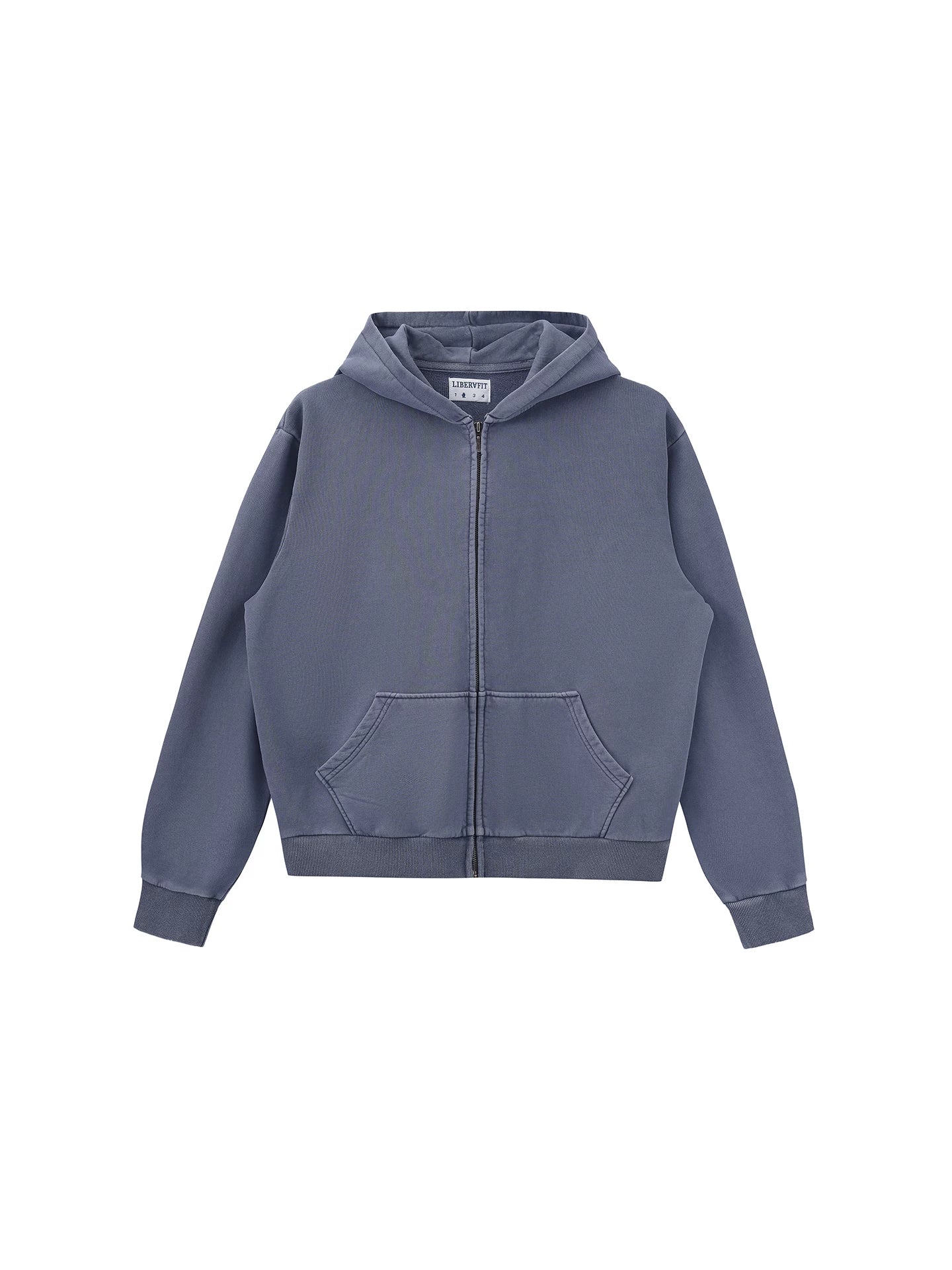 LIBERAFIT Ready-to-wear Dyed Hooded Zip Sweater