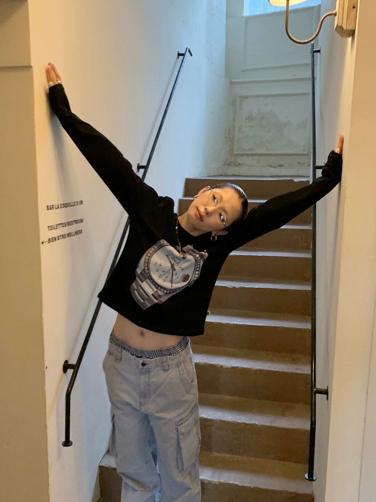 MMBBT Watch Printed Short Slim Long Sleeves