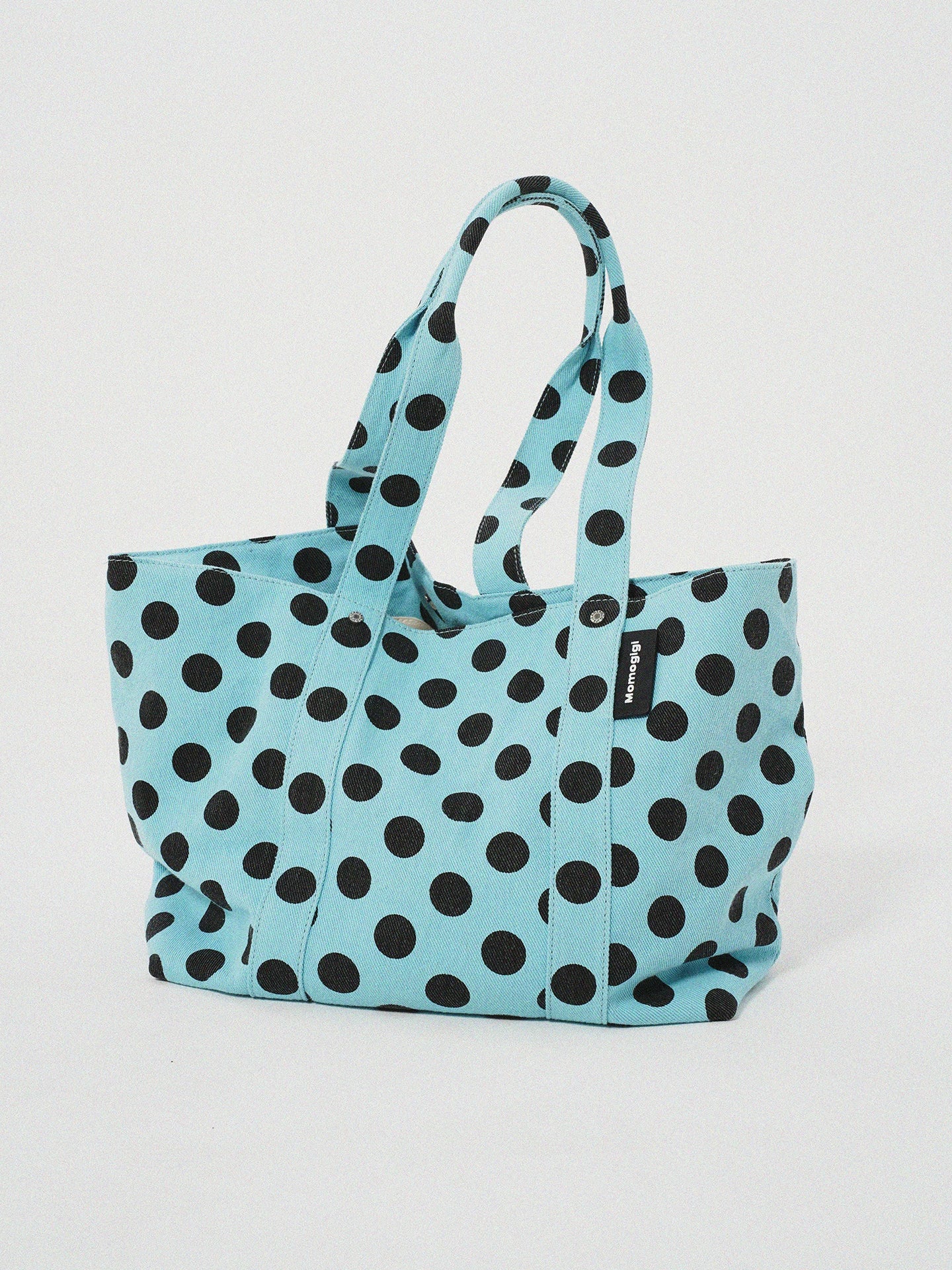 Momogigi Vintage Polka Dot Large Capacity Tote Bag