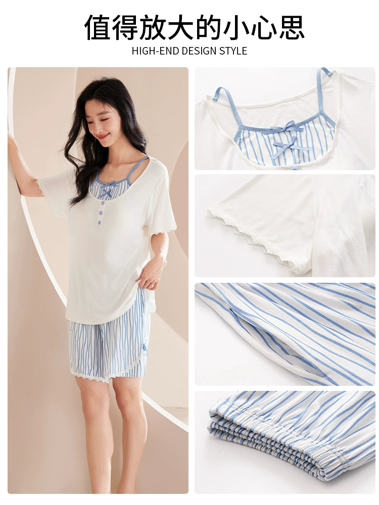 Urban Butterfly Cold Silk Pajamas