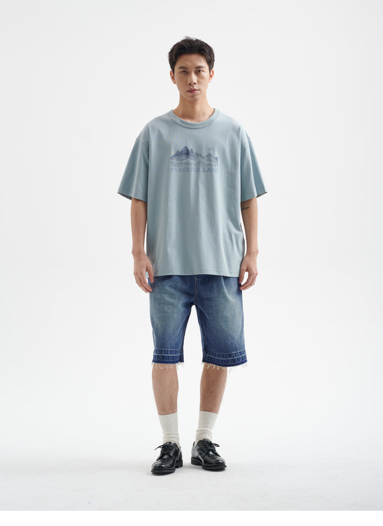 BUTTBILL 25SS Mountains non-sensory water pulp Sorona UPF50 Tee