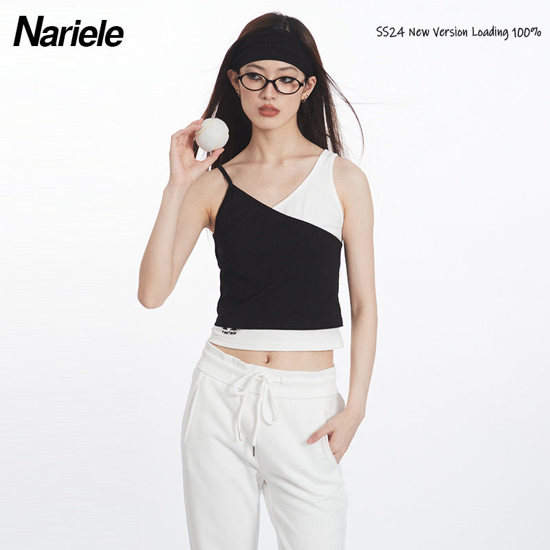 Nariele Spice Girls Short Contrast Sling Vest
