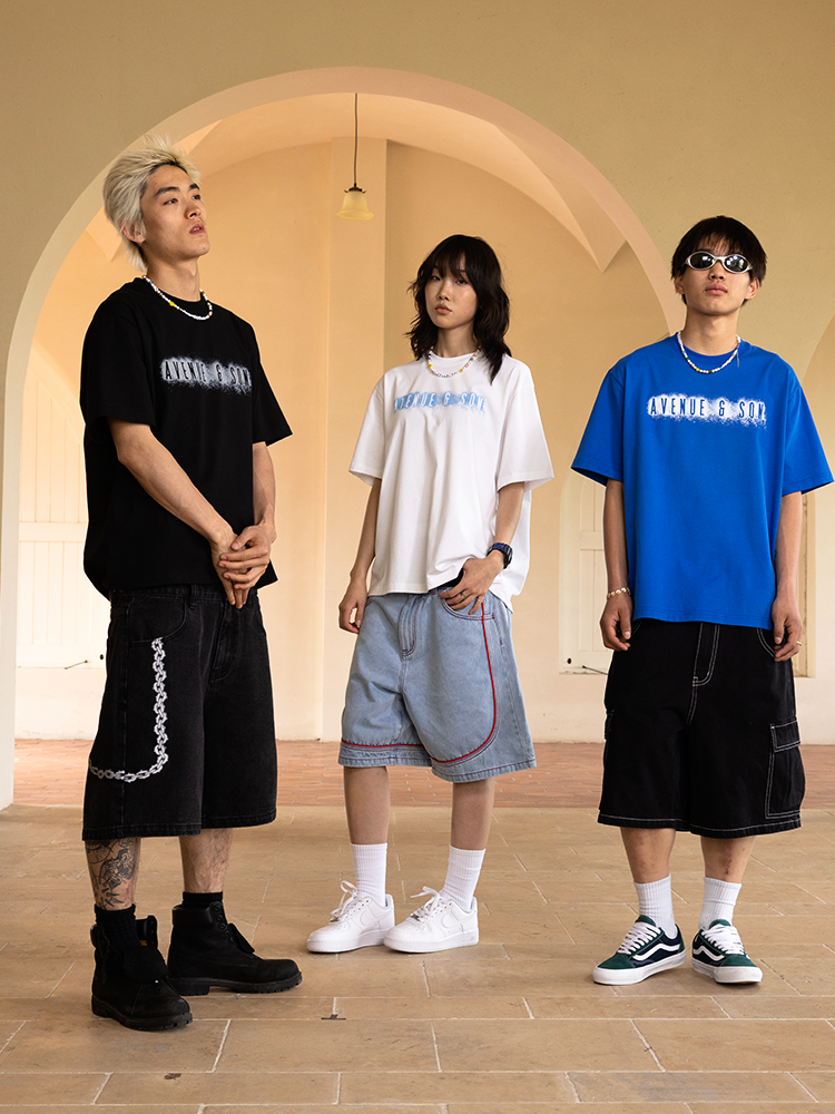 AVENUESON Ink Splashing Theme Classic Ogo Tee