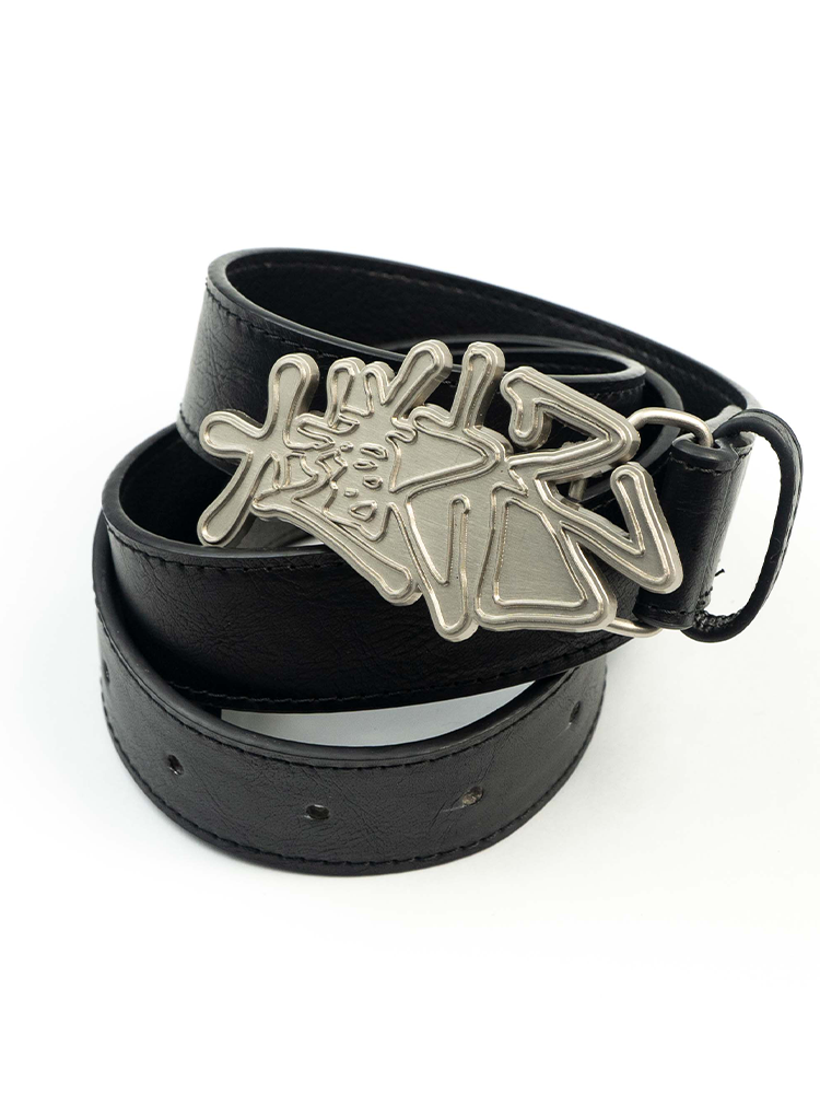 AVENUESON Metal Logo Belt