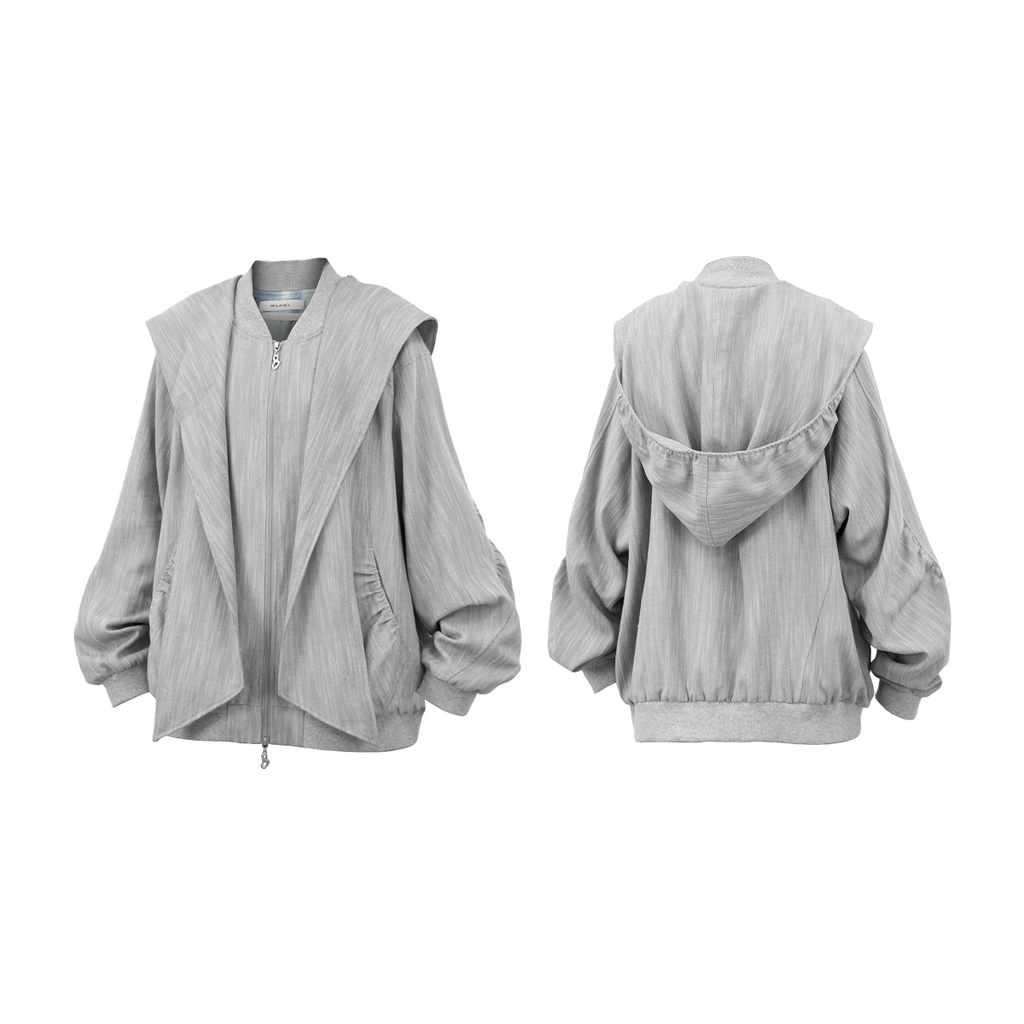RELABEL Removable Hooded Casual Jacket