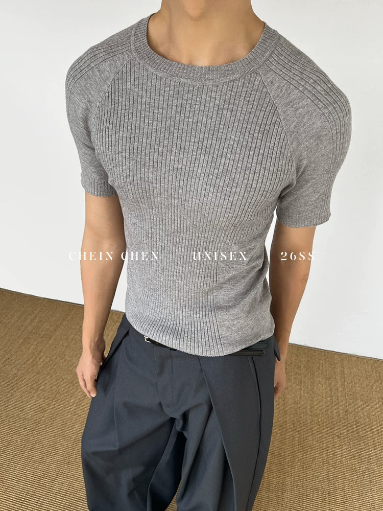 Chein Stretch Knitted Versatile Tee