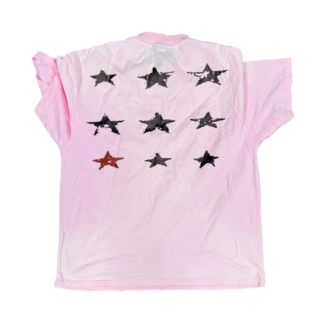 SHIBU Irregular Gradual Change Color Printing Tee