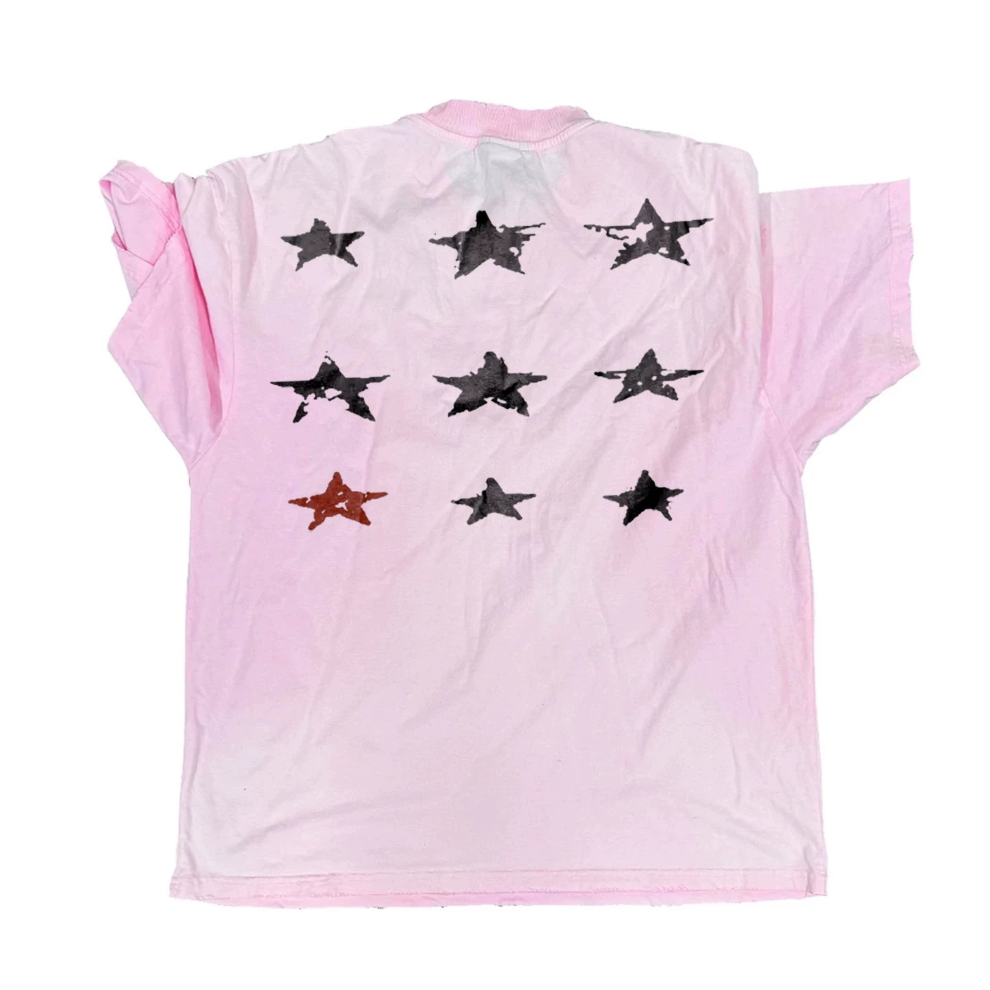 SHIBU Irregular Gradual Change Color Printing Tee