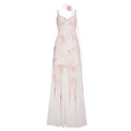 FUNOFF Backless Scarf Suspender Fishtail Dress
