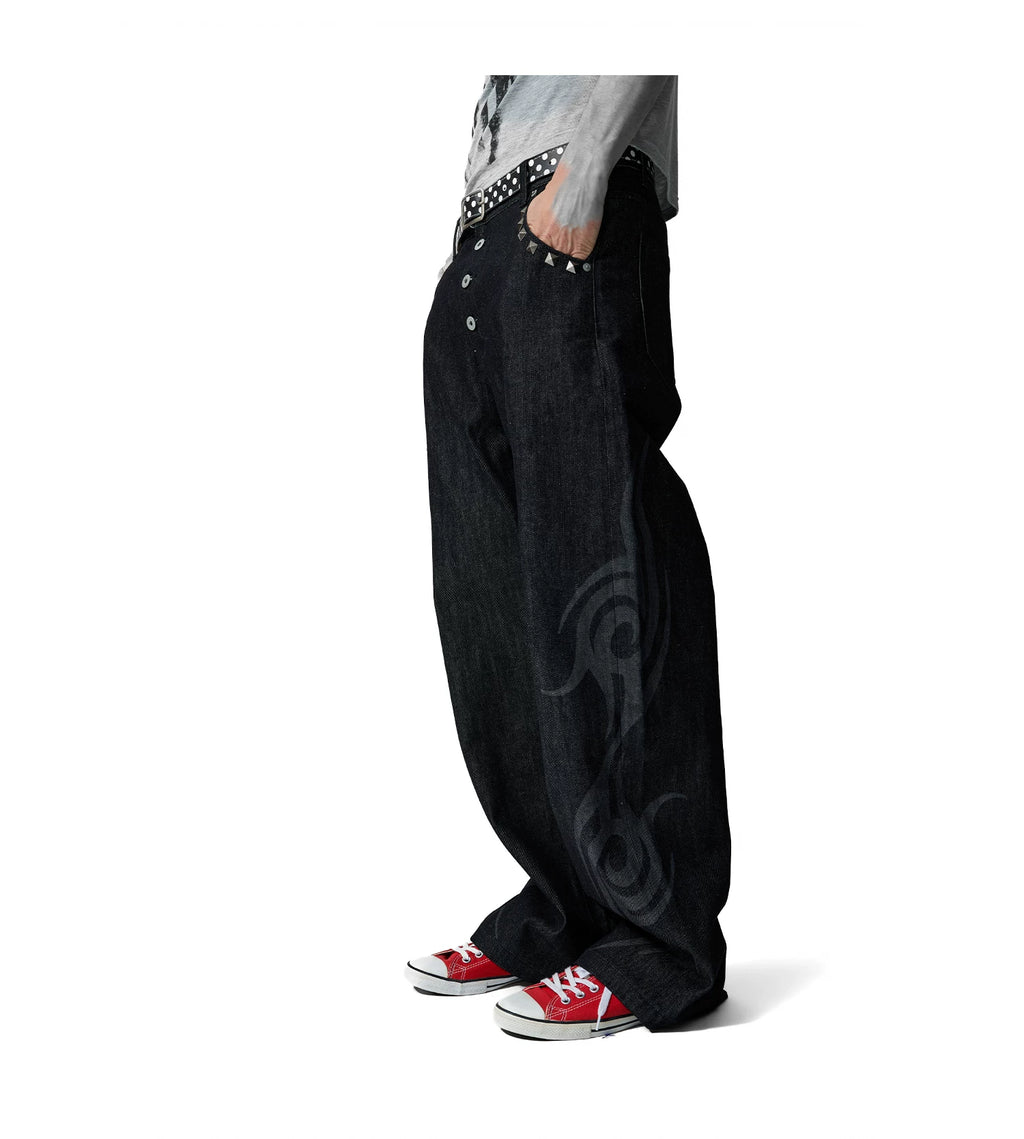 NumbAsia Vintage Burning Totem Jeans