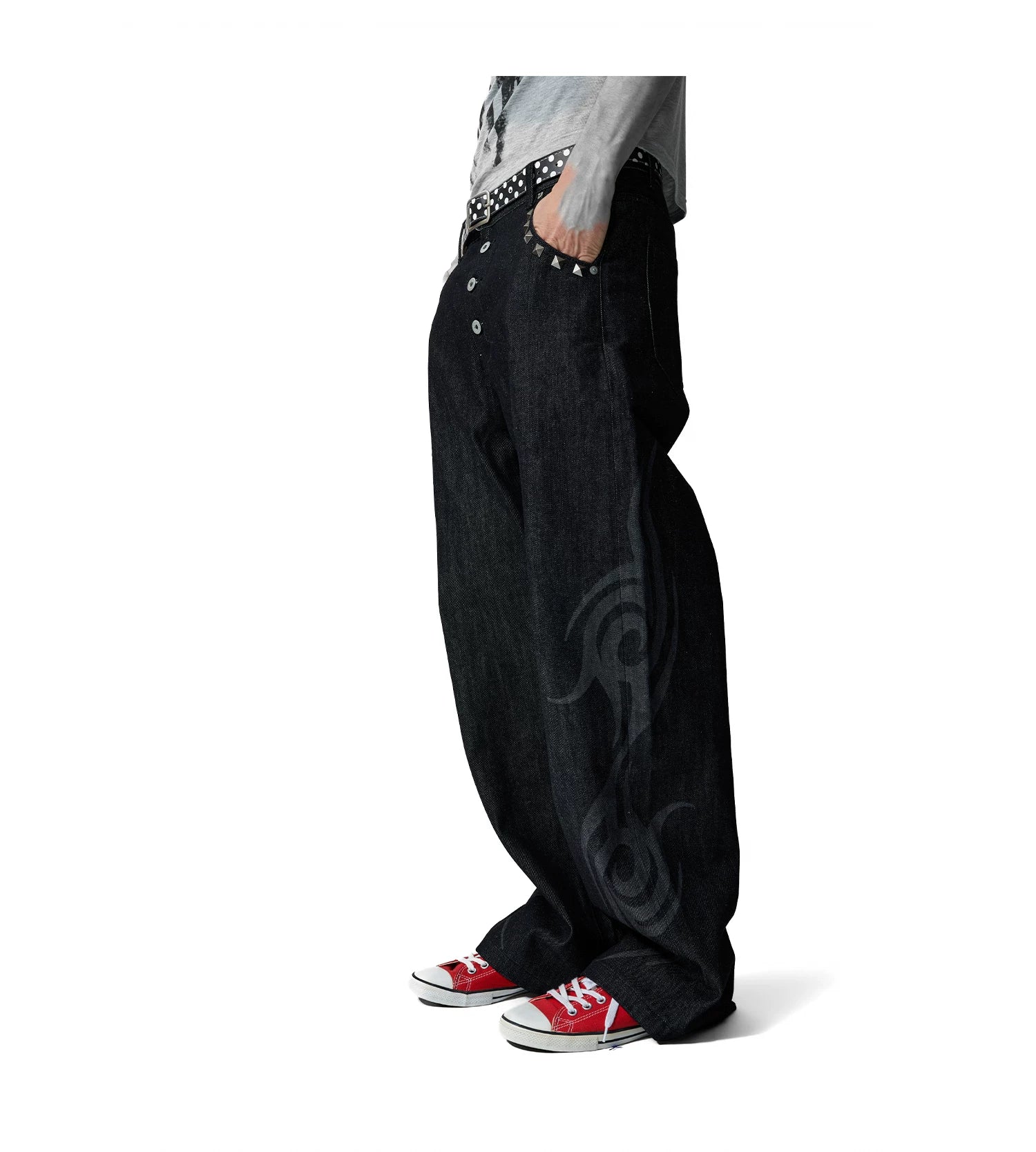 NumbAsia Vintage Burning Totem Jeans