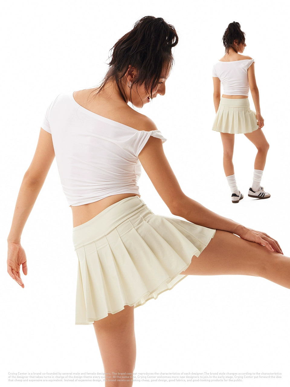 CryingCenter Sports Tennis Bust Pleated Skirt