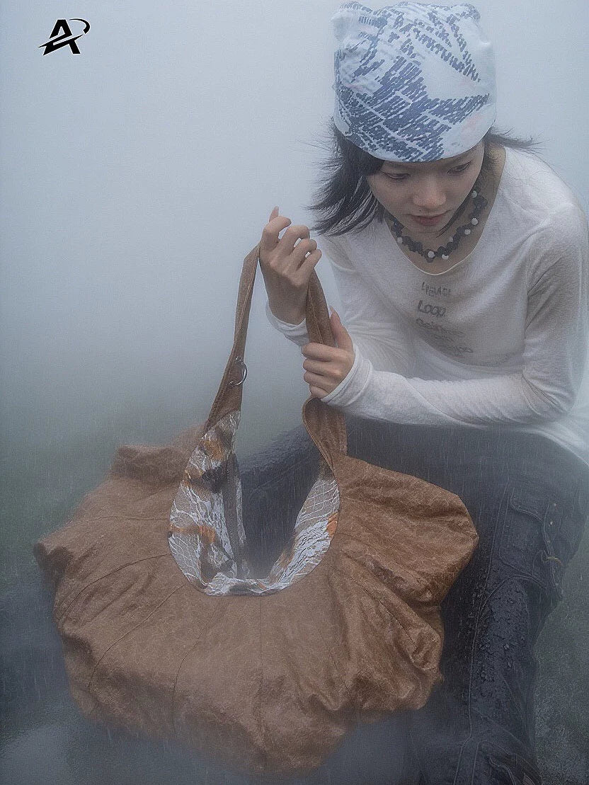 Antiphase Punk Cloud Shape Large Capacity Underarm Bag