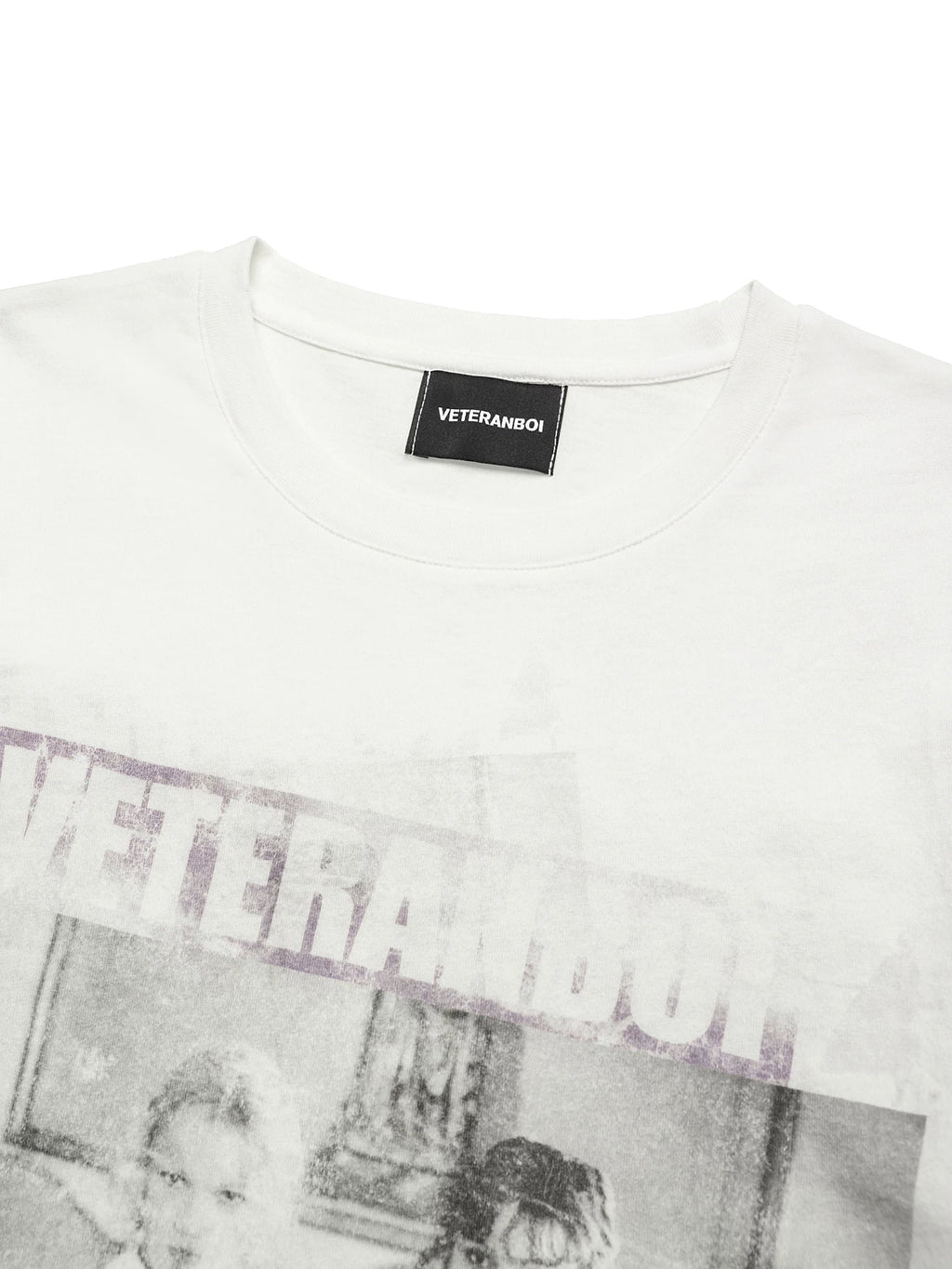 VETERANBOI Theme Character Print Casual Tee