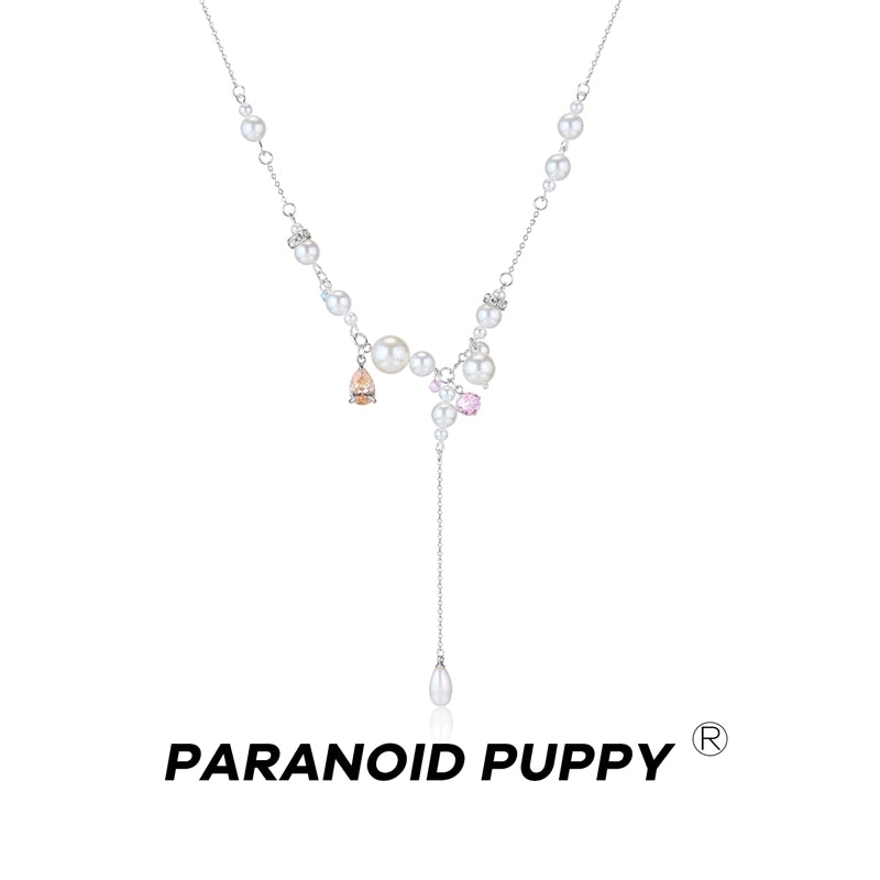 ParanoidP Pearl Y-shaped Necklace