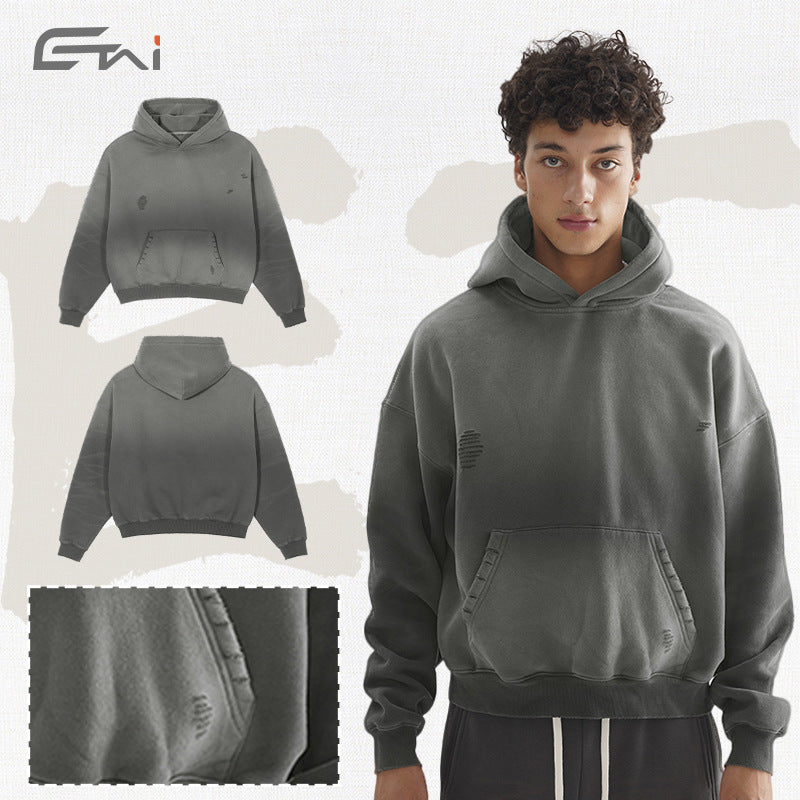 FIVE MEN Vintage Loose Short Sweater